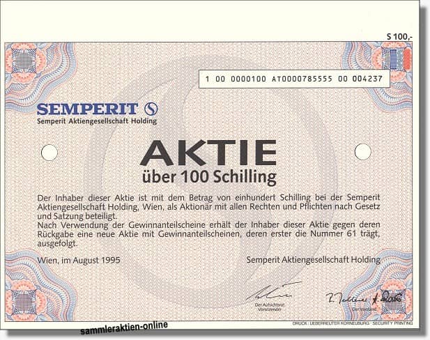 Semperit Papieraktie