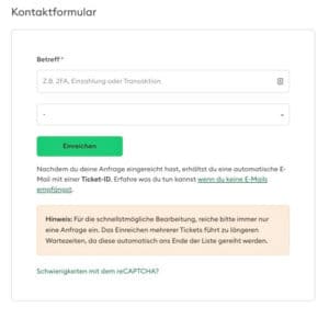 Bitpanda Kundenservice