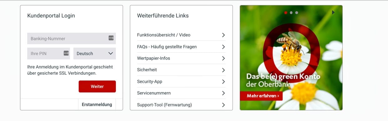 Oberbank Kundenportal
