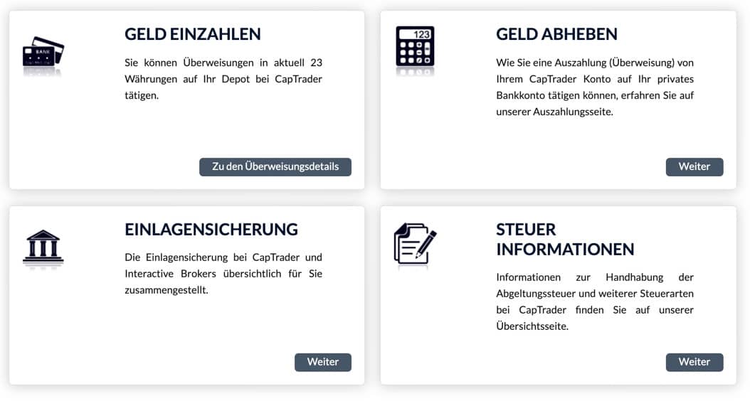 Cap Trader Angebot