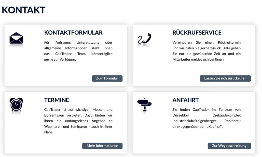Captrader Kundenservice