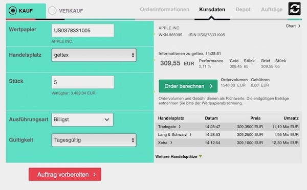 smartbroker aktien kaufen
