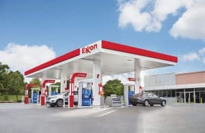 Exxon-station