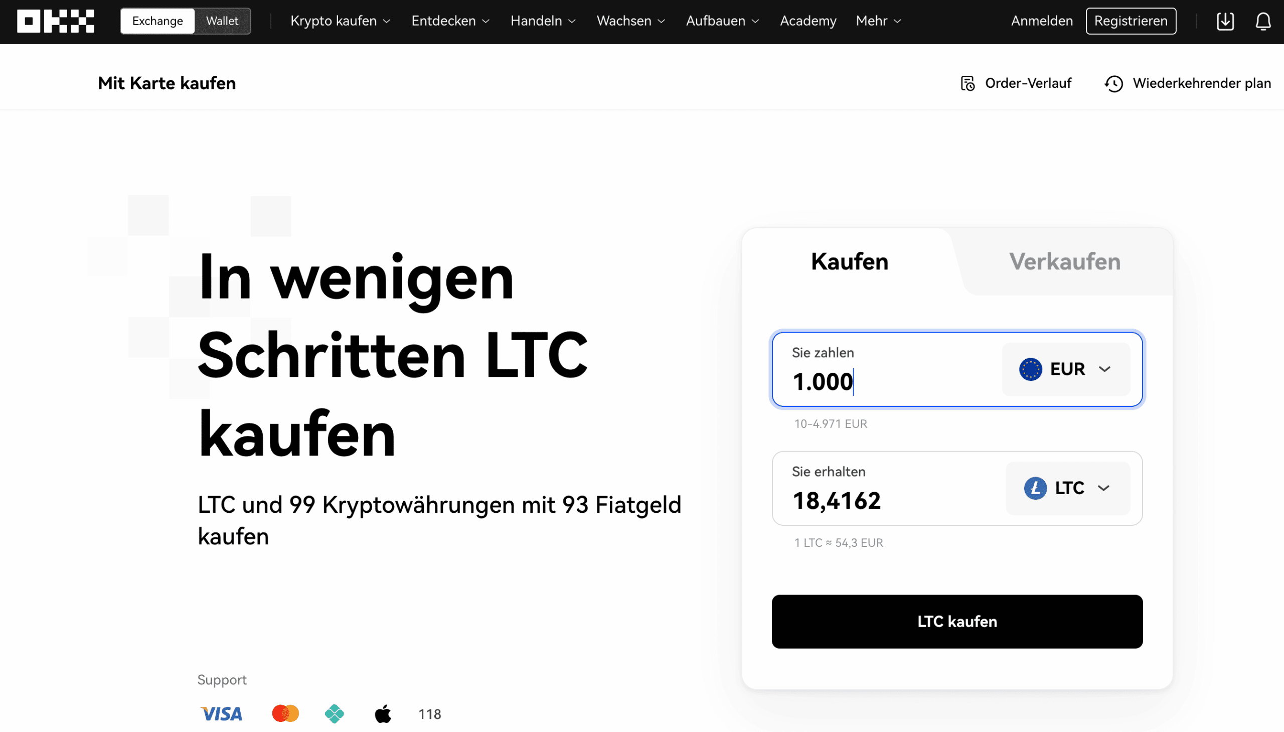 LTC kaufen bei OKX