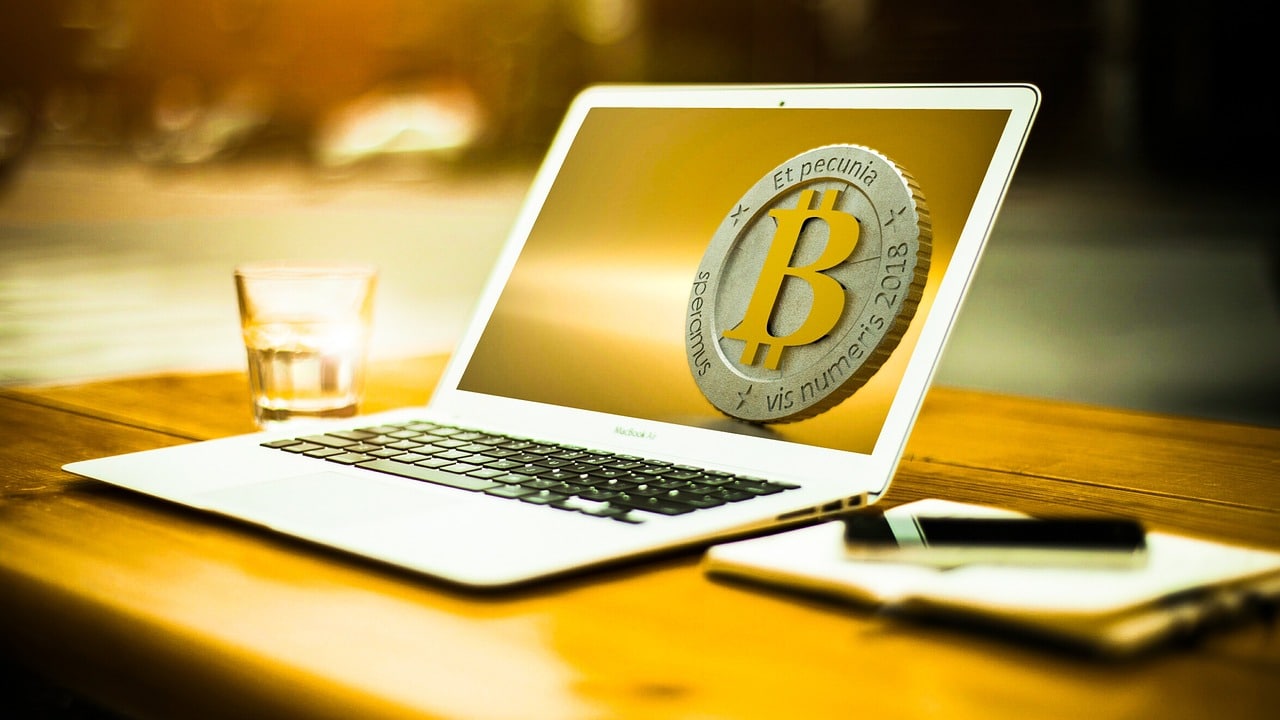 BTC on a Computer Screen